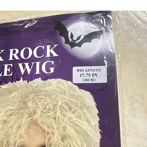 NEW IN PACKAGE Punk Rock Blonde Wig Adult Unisex - Picture 10 of 11